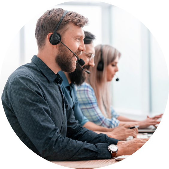 close-up-call-center-employees-work-modern-computers